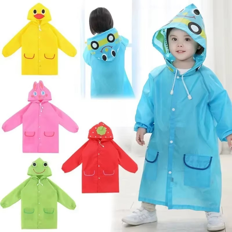 Camping Rain Poncho - Yağmurluk çocuklar karikatür hayvan tarzı su