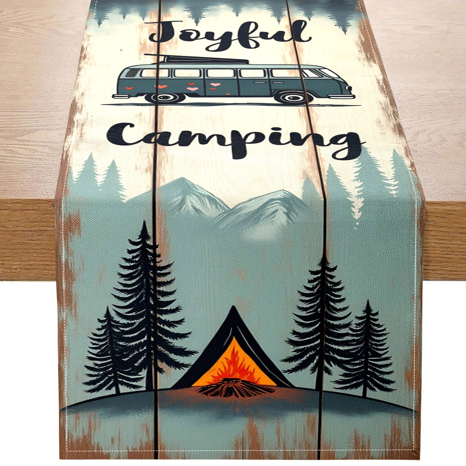 Rv, Dağ ve Kamp Ateşi Desenli  - Outdoor Camping Exhibition incelemesi ve fiyatı