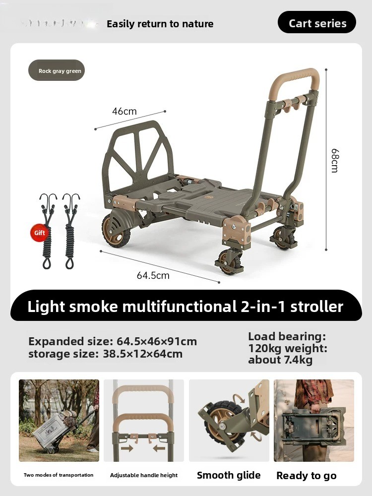 Naturehike 2'si 1 Arada Katlan - Outdoor Camping Trolley incelemesi ve fiyatı