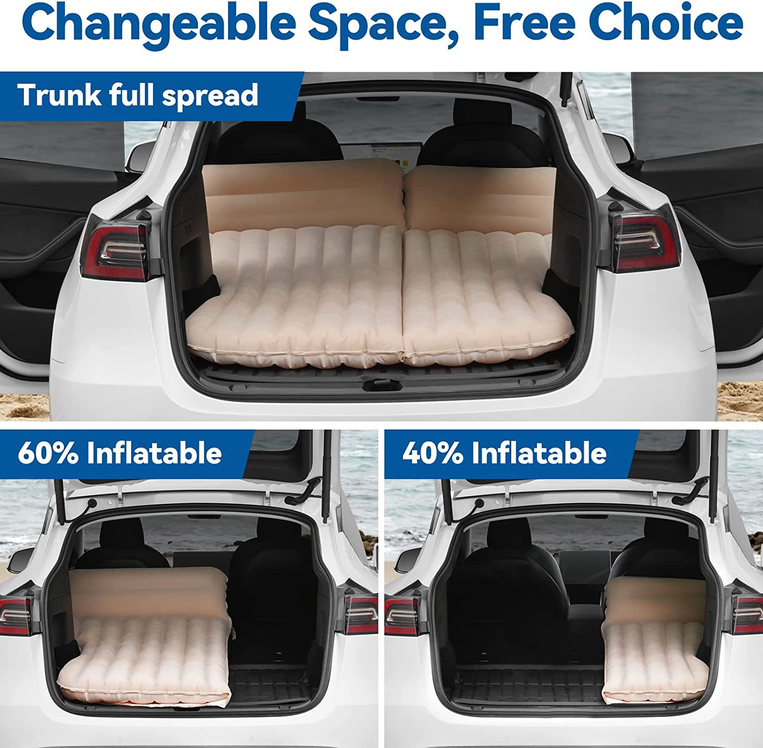 Araba şişme yatak Tesla modeli - Bed Outdoor Camping incelemesi ve fiyatı