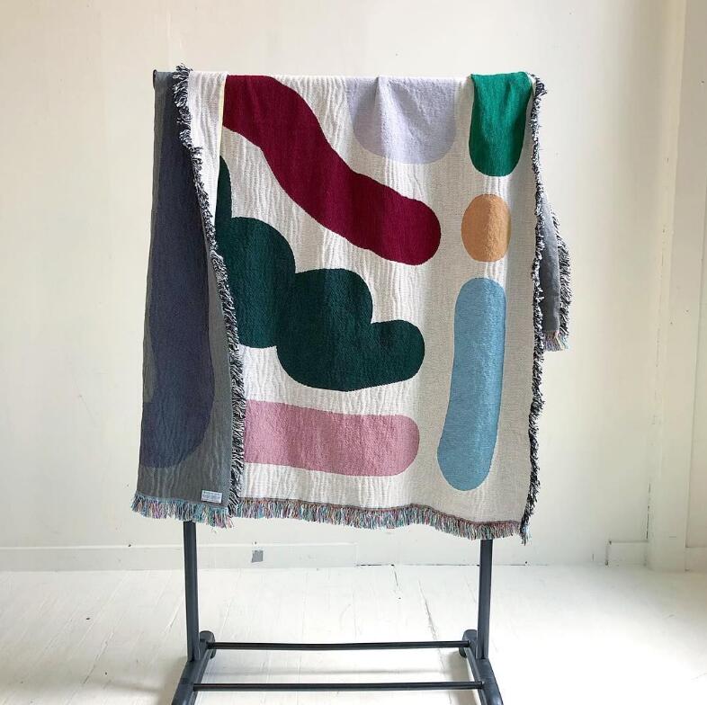Renkli çizgiler pamuk seyahat  - Outdoor Camping Rugs incelemesi ve fiyatı