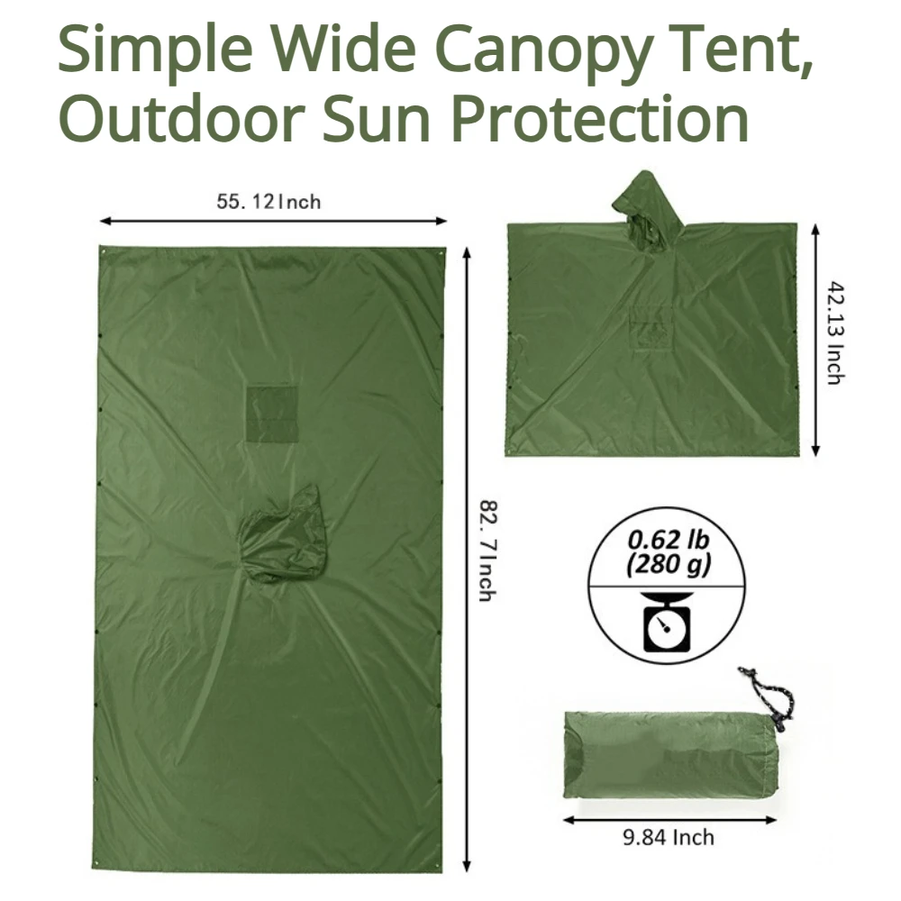 2026 Kamp ve Yürüyüş İçin 3'ü  - Camping Rain Poncho incelemesi ve fiyatı