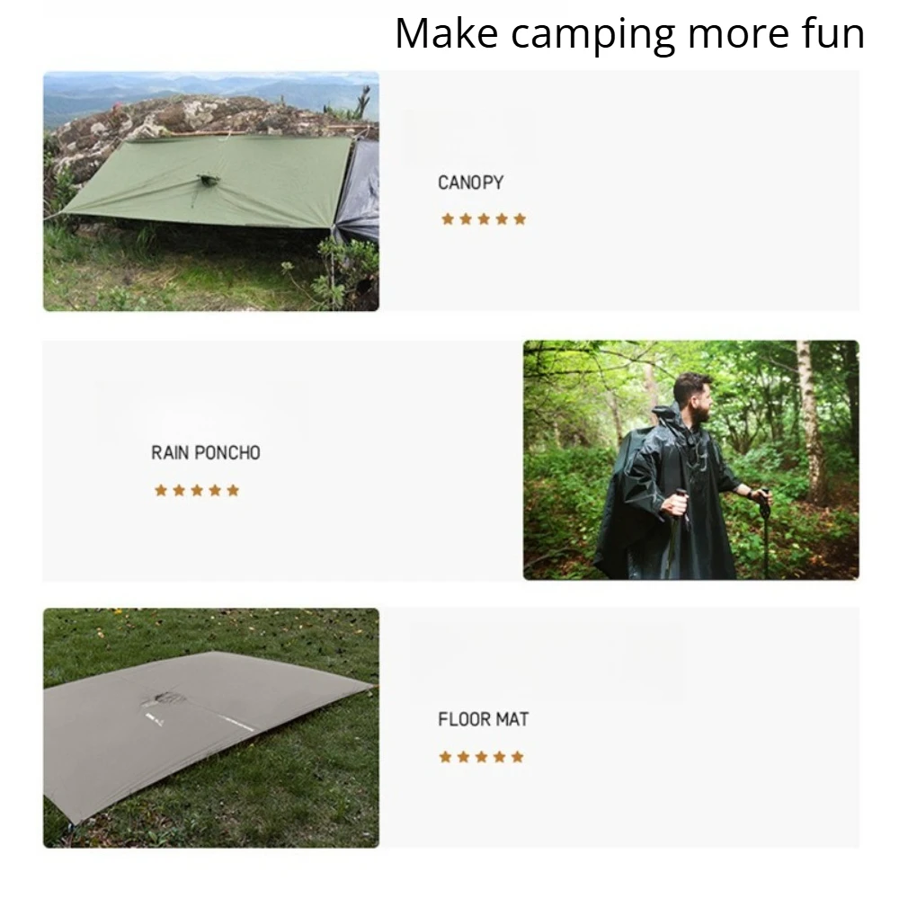 2026 Kamp ve Yürüyüş İçin 3'ü  - Camping Rain Poncho incelemesi ve fiyatı