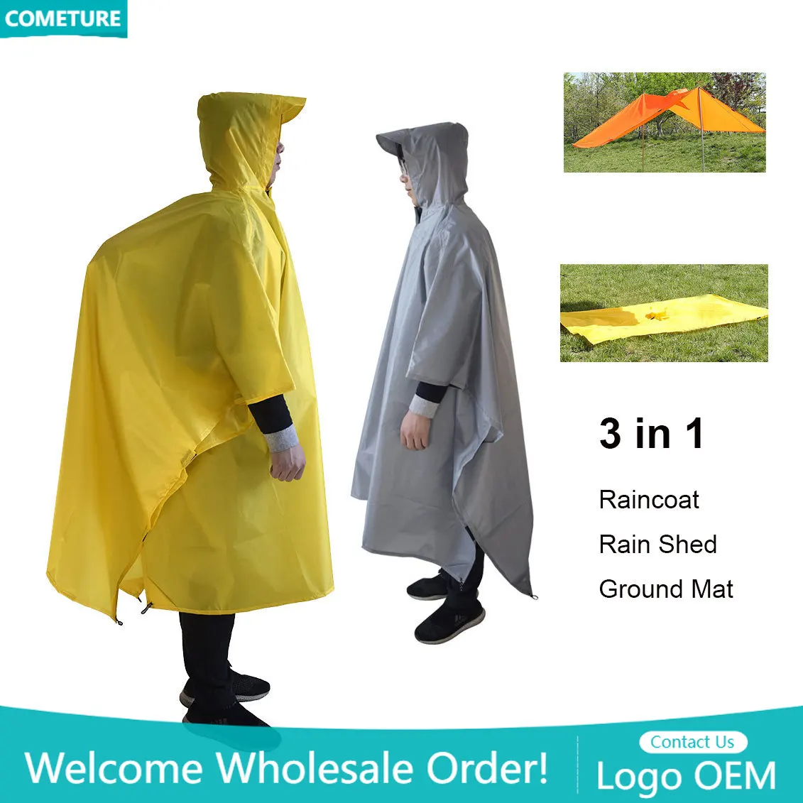 Yağmurluk 3'ü 1 Arada Yürüyüş  - Camping Rain Poncho incelemesi ve fiyatı